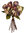 Atado rosas.hortensias x 27cms verde oscuro