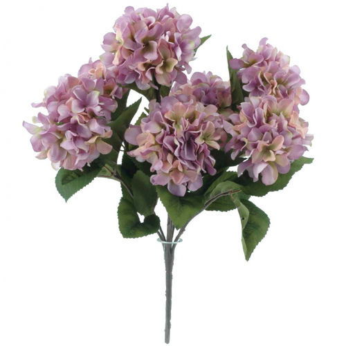 Ramo Hortensias 7 flores 54cm  purpura ( caja.6)