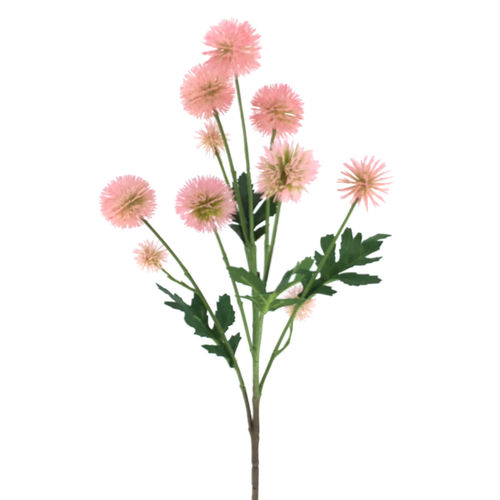 Pompones vara x 68cms  rosa (caja.12)